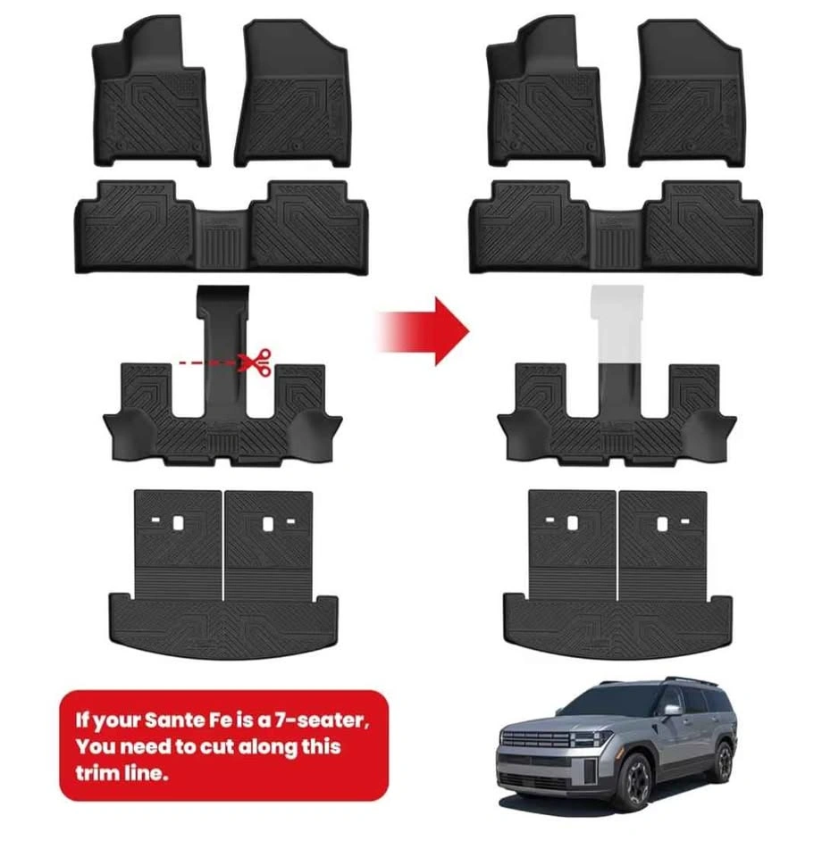 LASFIT All-Weather Floor Liners for Hyundai Santa Fe (Brand New) - photo 4