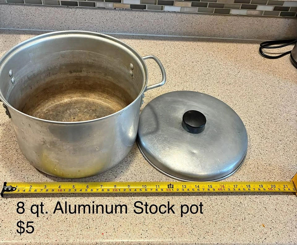 8-Quart Aluminum Stockpot with Lid