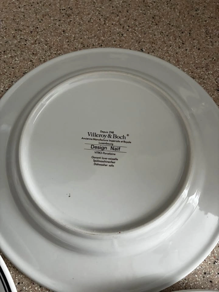 5 Villeroy & Boch 8” Naïf Village Scene Desert Plates - photo 3