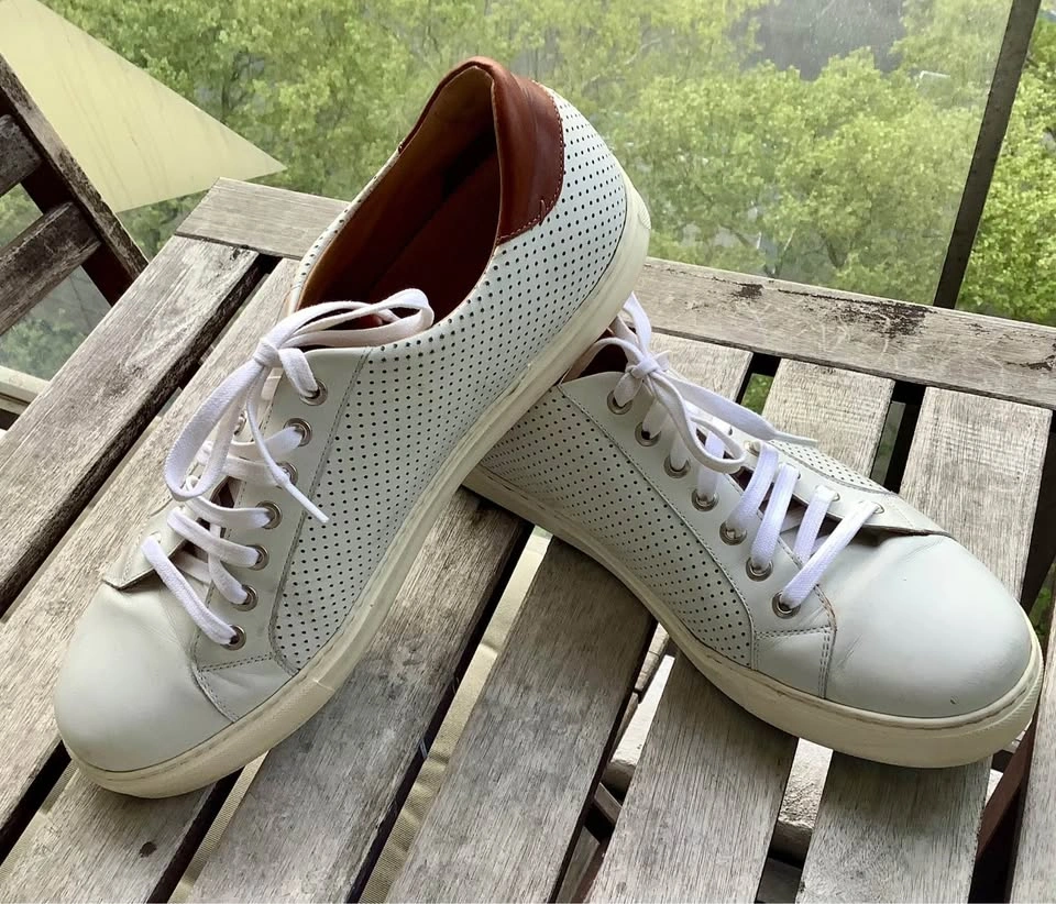 Magnanni Costa Perforated Lace-Up Shoes White - US 12 (EU 45) - photo 2