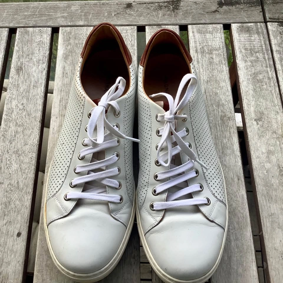 Magnanni Costa Perforated Lace-Up Shoes White - US 12 (EU 45) - photo 3