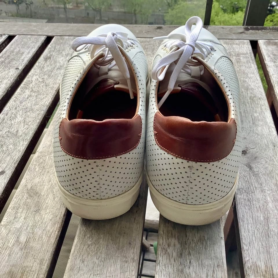 Magnanni Costa Perforated Lace-Up Shoes White - US 12 (EU 45) - photo 4