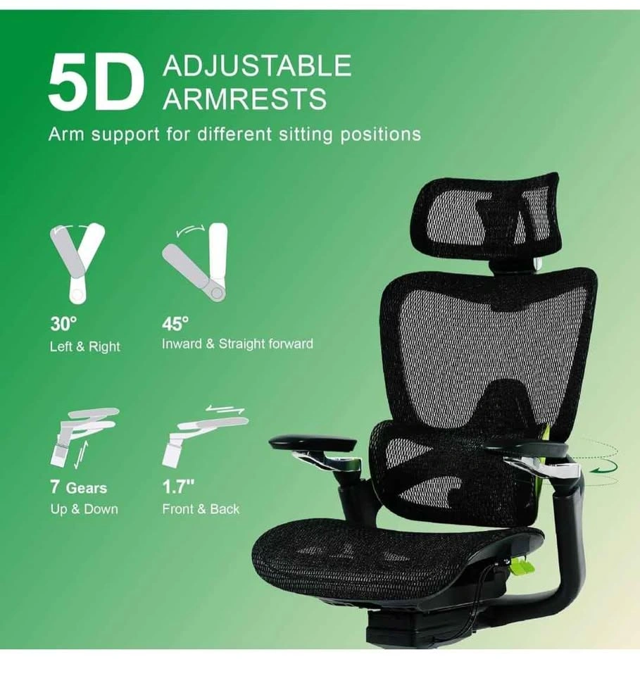 Ergonomic Mesh Office Chair with Lumbar Support - photo 3