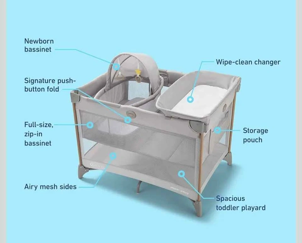 Graco Pack n’ Play CareSuite Playard with Bassinet & Changing Ta - photo 3