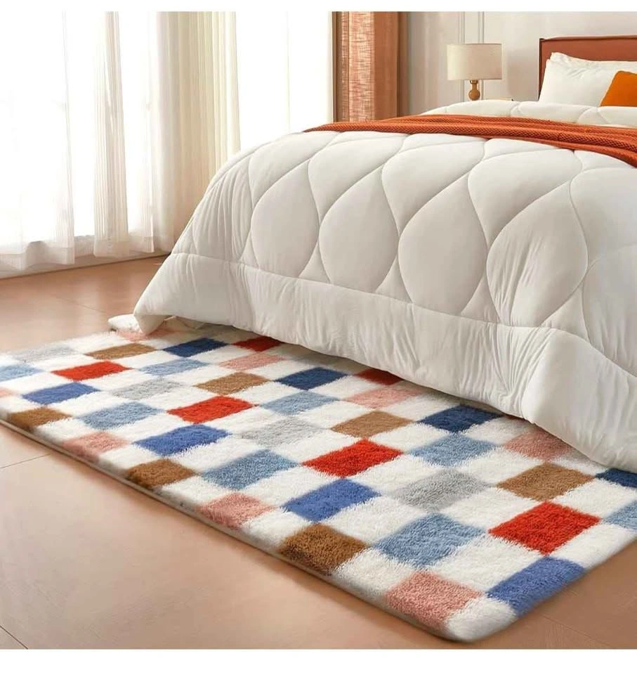 8x10 Ft Multicolor Area Rug for Living Room Classic Checkered Sh - photo 3
