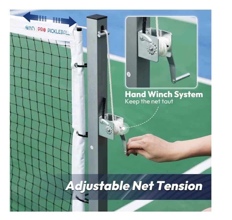 A11N Pro Pickleball Net w/ Wheels - Tournament Size - photo 2