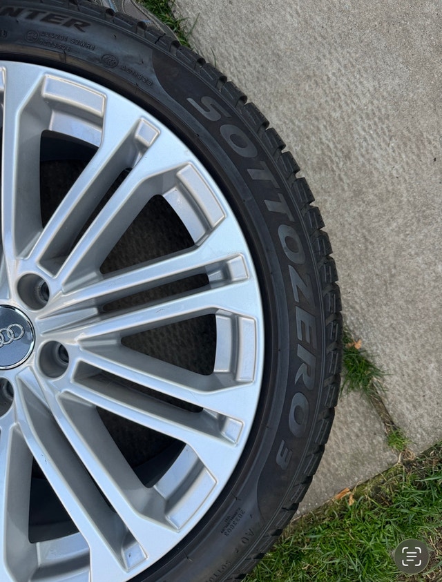 Set of FOUR 18'' Winter Tires on OEM Audi Rims - photo 4