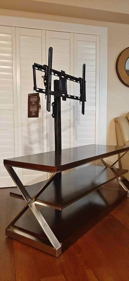 Beautiful Wooden and Metal TV Stand