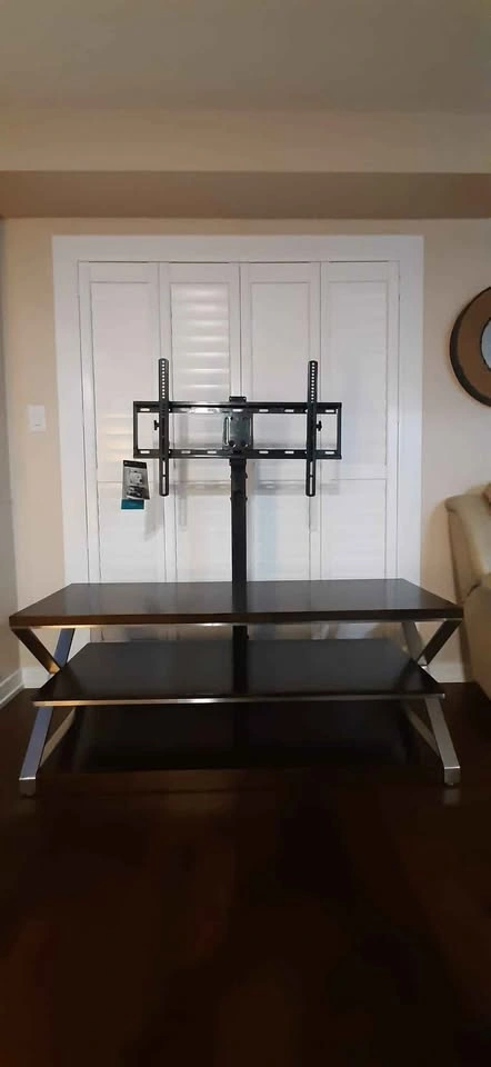 Beautiful Wooden and Metal TV Stand - photo 2