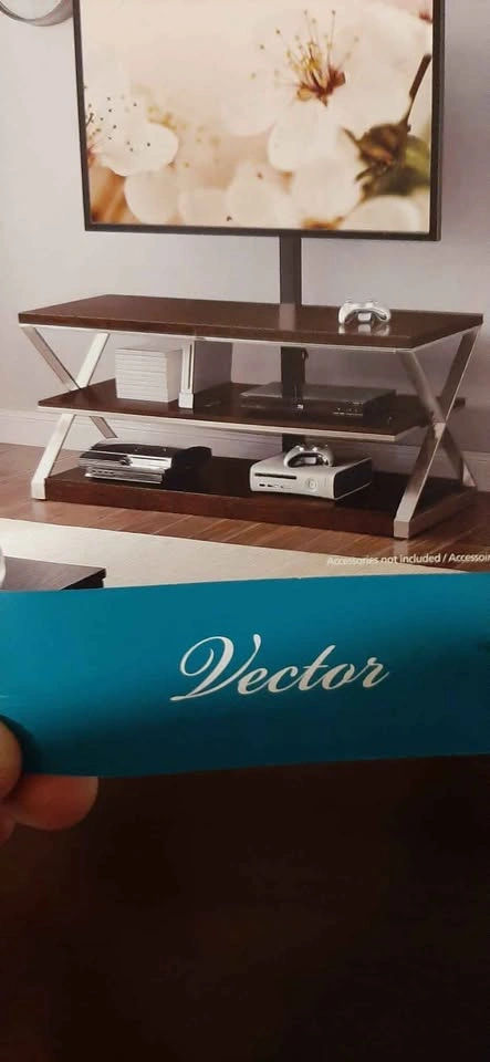 Beautiful Wooden and Metal TV Stand - photo 3