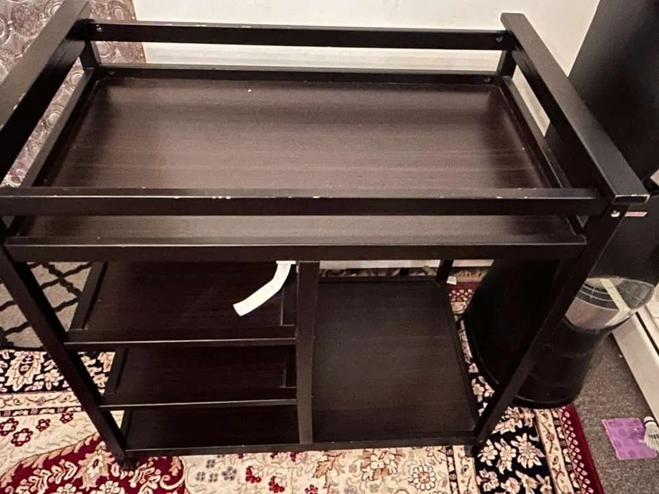 Baby Changing Table w/ Storage Shelves – Great Condition - photo 2