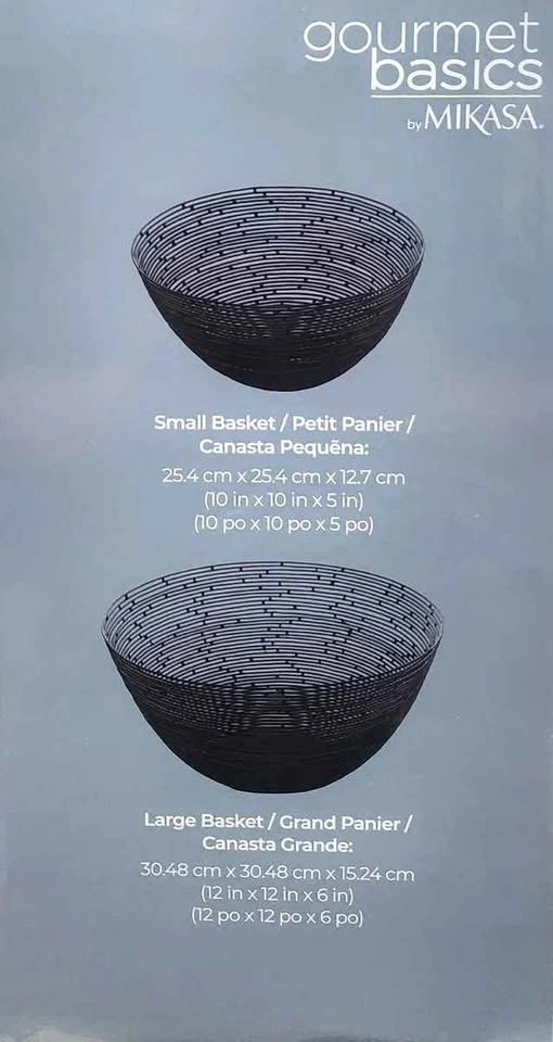 Gourmet Basics By Mikasa Set Of 2 Wire Baskets - photo 5
