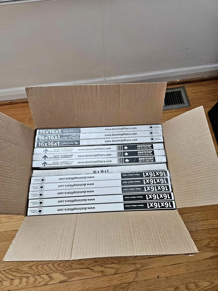 12 Pack Air Filters 16x16x1