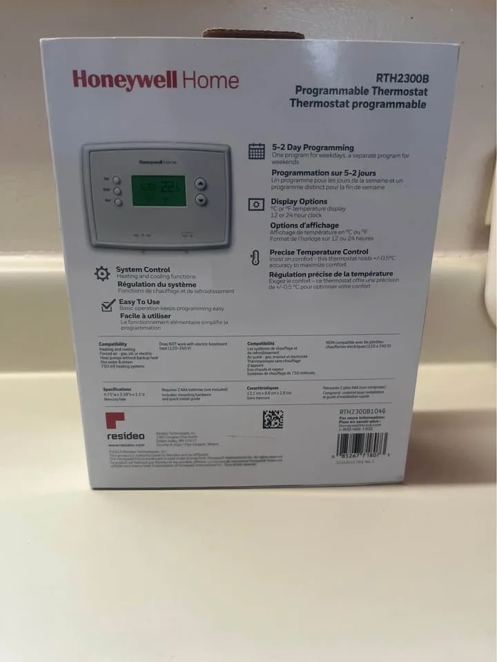 Honeywell Home RTH2300B Programmable Thermostat - photo 2