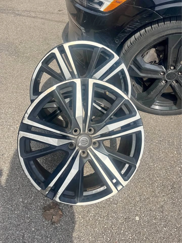 2 Volvo Rims Black & Silver