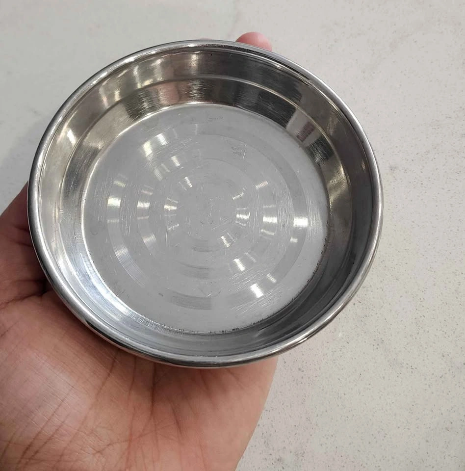 Stainless Steel Food Cover Plates / Small Serving Plates – Set o - photo 4