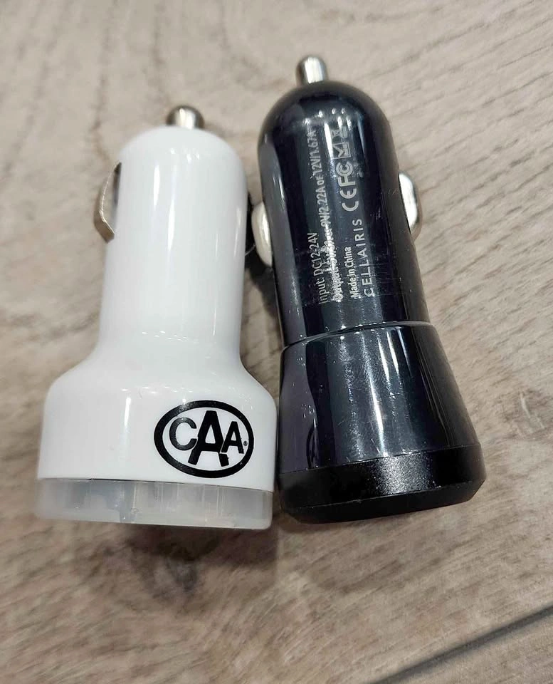 2 Car Chargers - USB & USB-C PD Fast Charger - $5