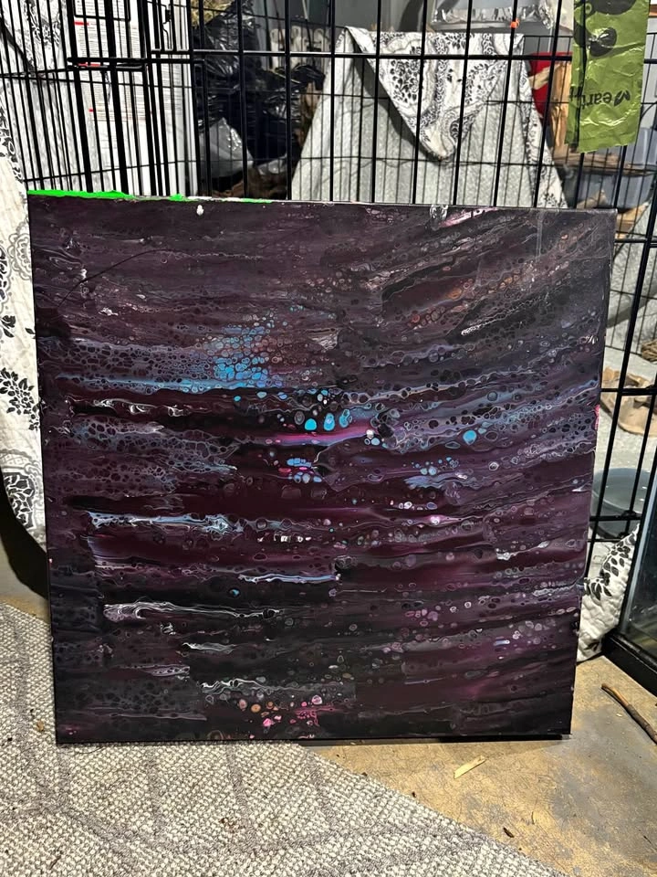 Abstract Drip Art Painting