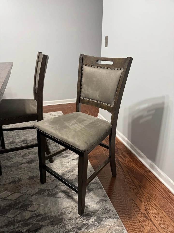 Counter height Dining table set with storage & 6 chairs - photo 4
