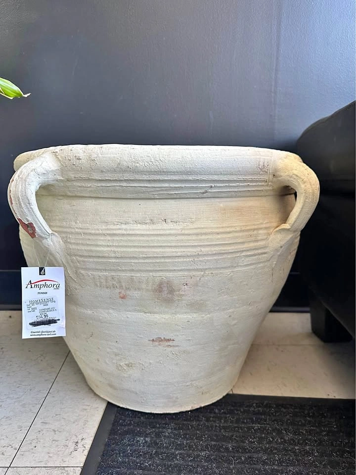 Homesense Large Rustic Terracotta Amphora Pot Planter