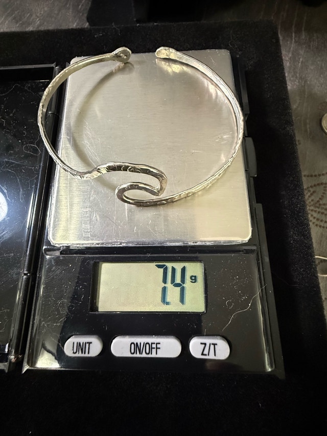 925 Hand Hammered Cuff Bracelet - photo 5