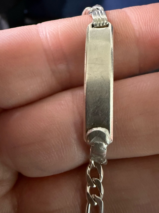 Sterling Silver Figaro ID Bracelet with Dolphin Charm - photo 5