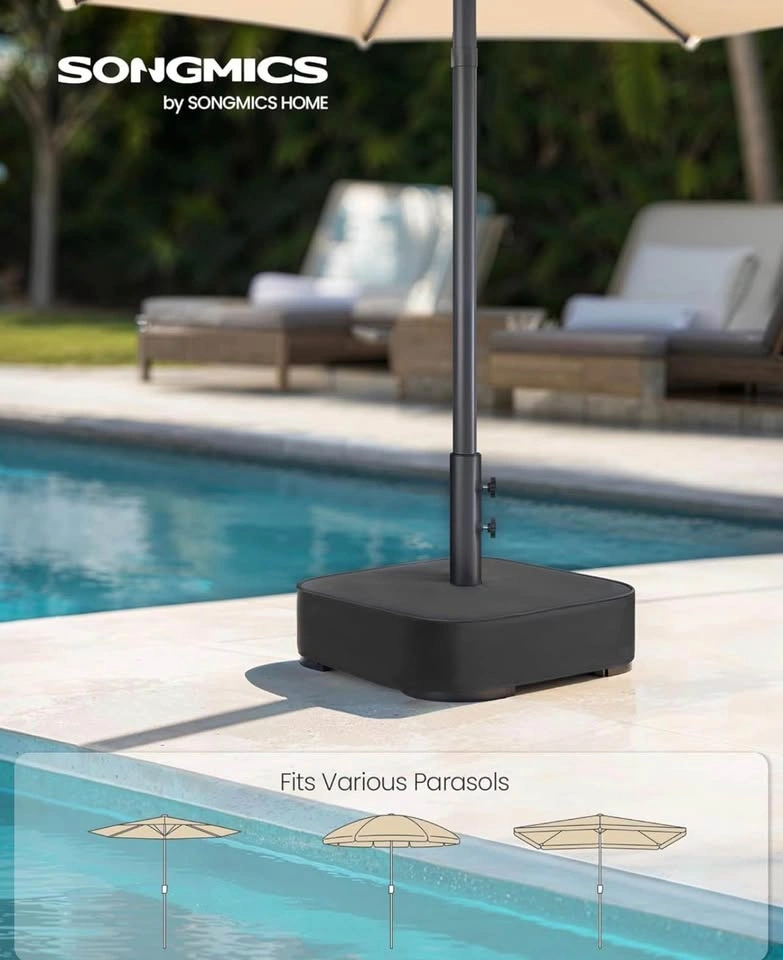 Heavy-Duty Square Patio Umbrella Base - Sand Fillable 88 lb - photo 2