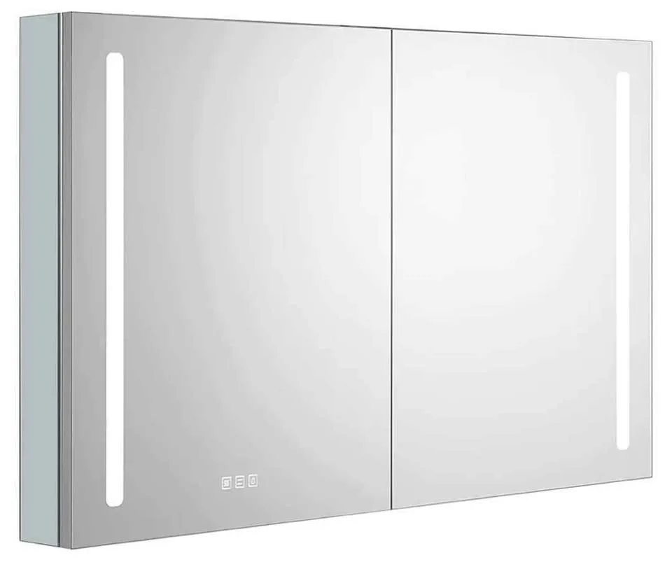 Bathlink 2-Doors LED Lighted Mirror Medicine Cabinet image indicator(2)