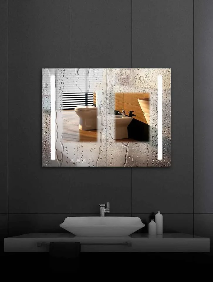 Bathlink 2-Doors LED Lighted Mirror Medicine Cabinet image indicator(3)