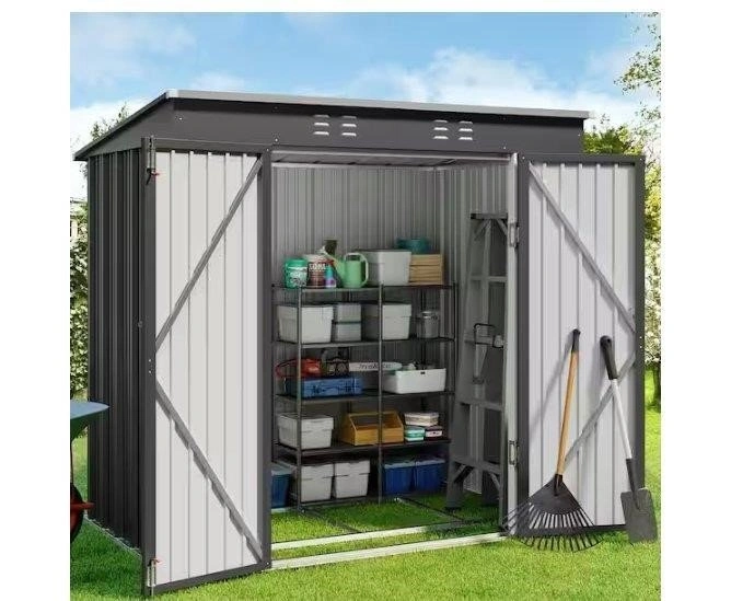 6'x4' Outdoor Storage Metal Shed - photo 2