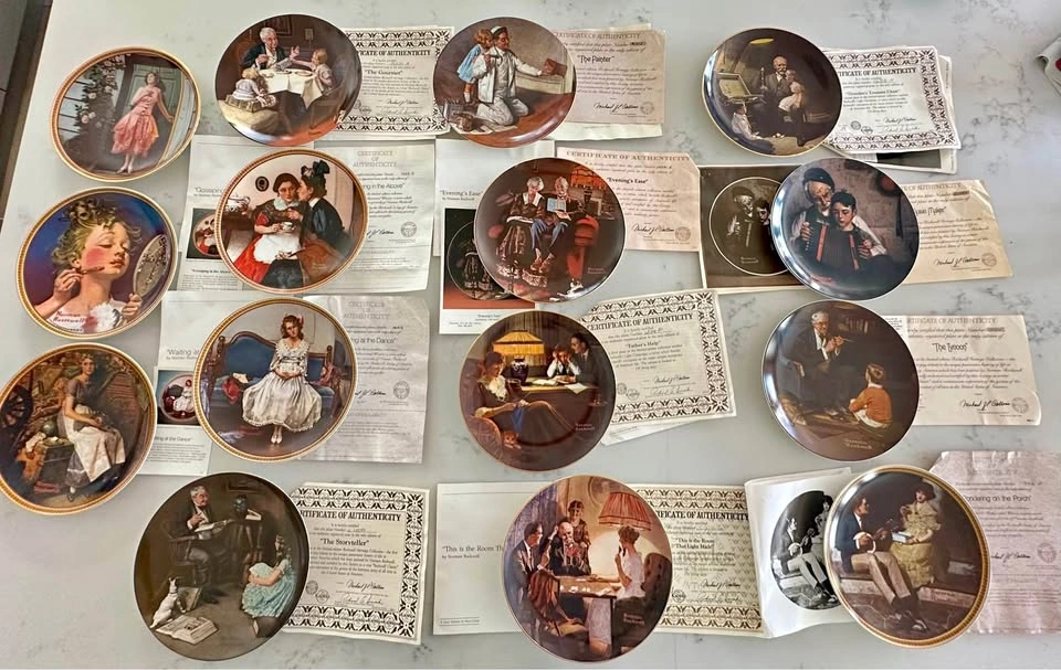 Norman Rockwell Heritage Collection Plates