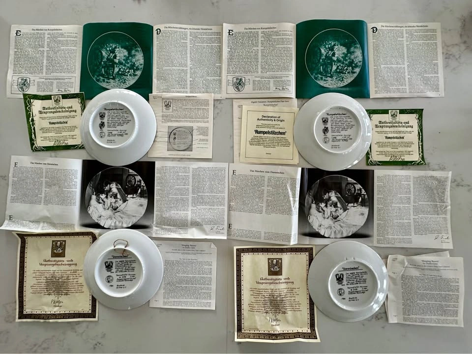 Königszelt Bayern Grimm's Fairy Tales Collector Plates Set - photo 2