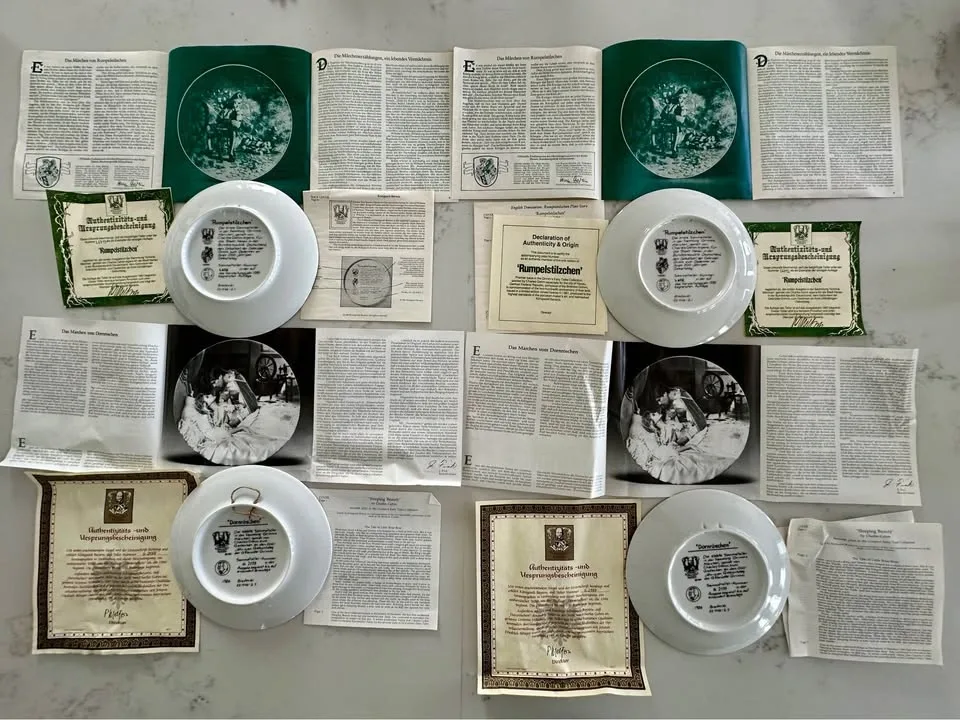 Königszelt Bayern Grimm's Fairy Tales Collector Plates Set - photo 2