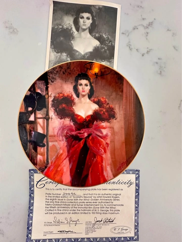 Gone With the Wind Collector Plates - Set of 8 W.S. George - photo 2