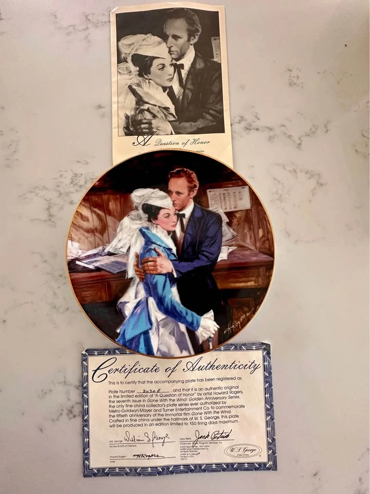 Gone With the Wind Collector Plates - Set of 8 W.S. George - photo 3