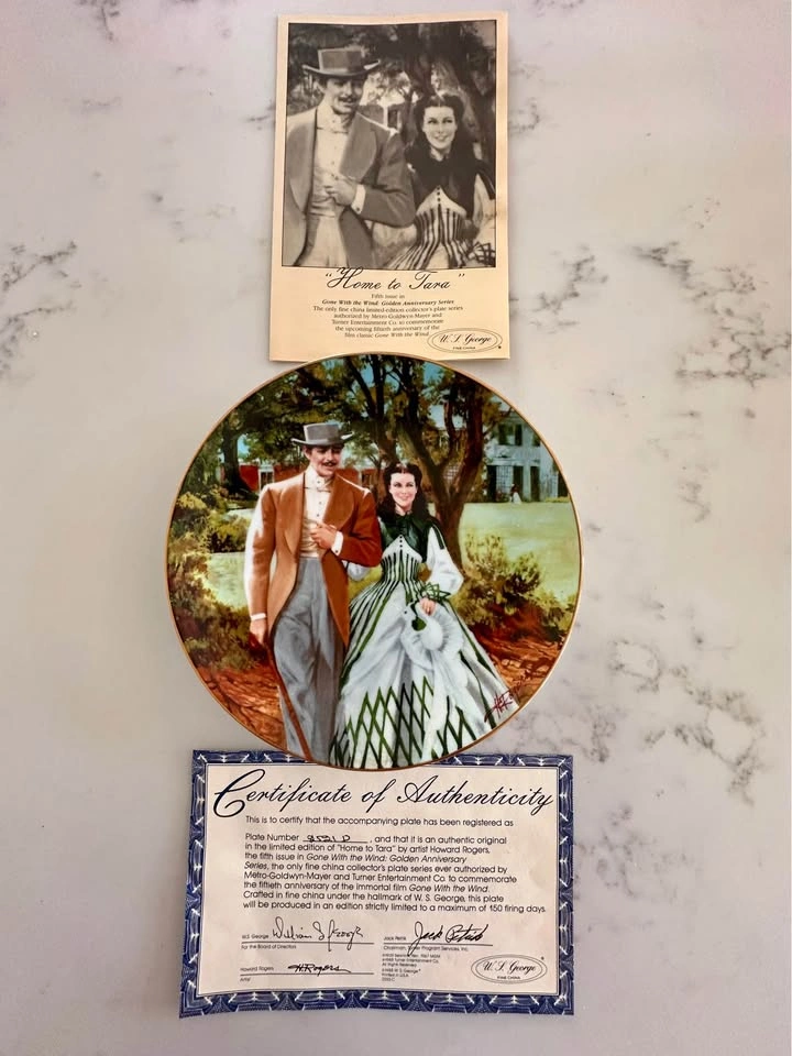 Gone With the Wind Collector Plates - Set of 8 W.S. George - photo 5