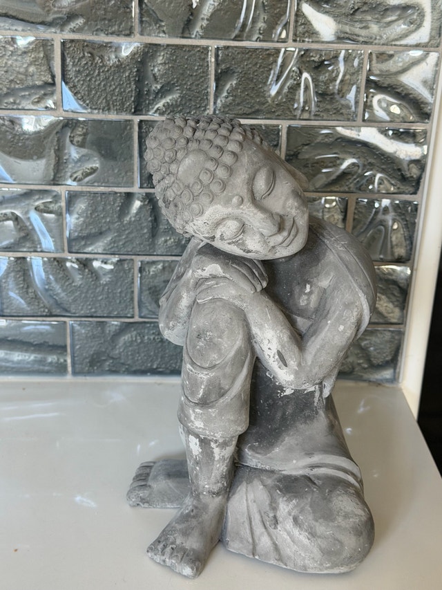 Stone-Grey Resting Buddha - photo 3