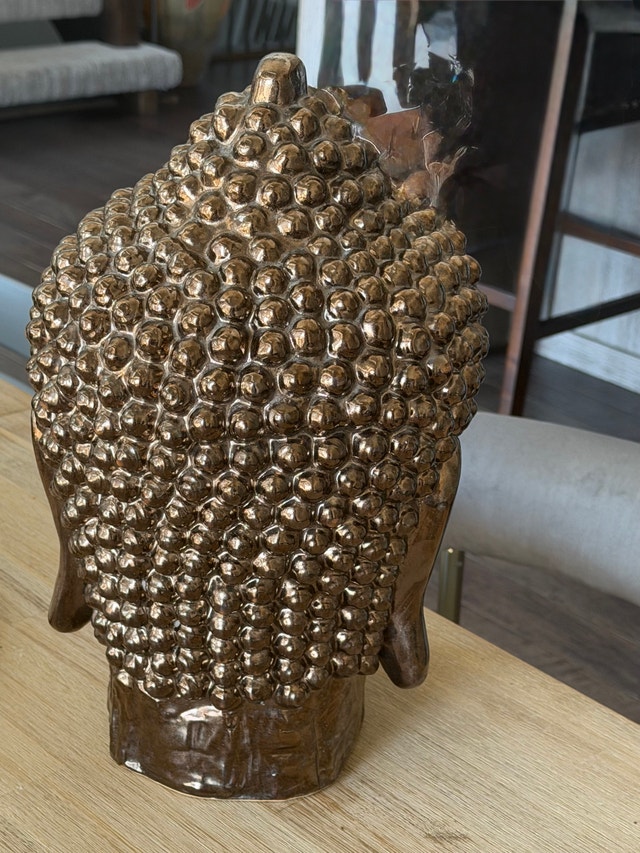 Large reflective Buddha head - photo 2