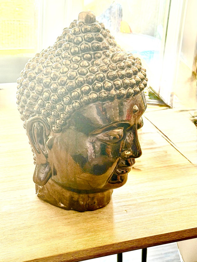 Large reflective Buddha head - photo 4