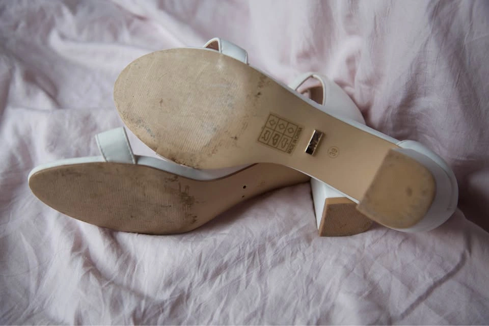 White sandals shein size 8 - photo 3