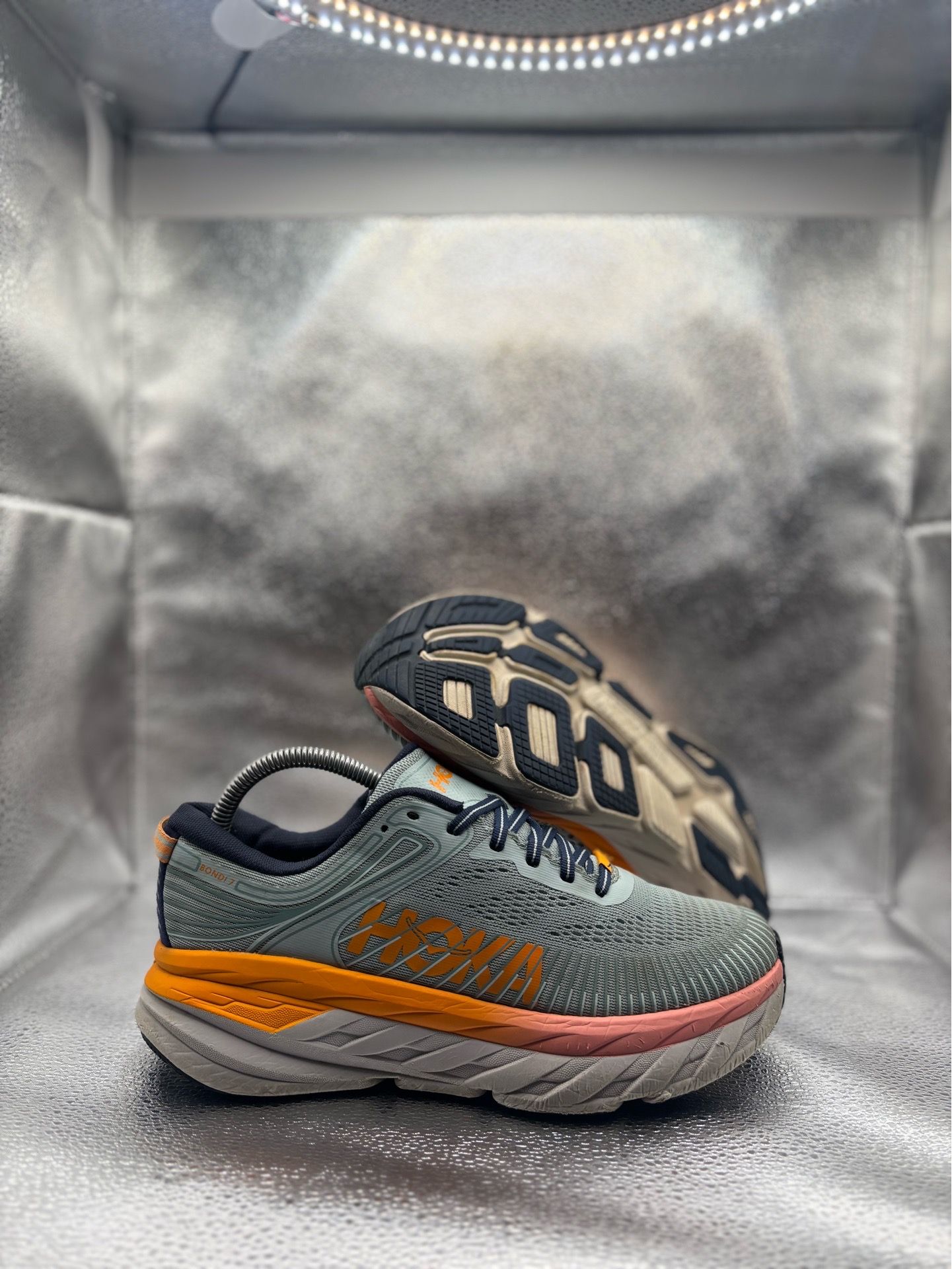 Hoka One One Bondi 7 Blue Haze Orange
