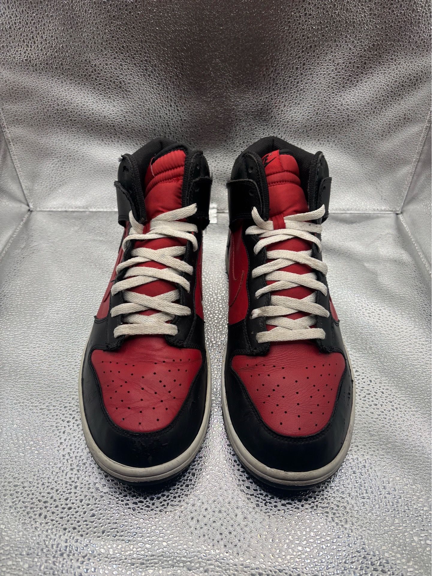 Nike Dunk High Black Red Vintage - photo 2