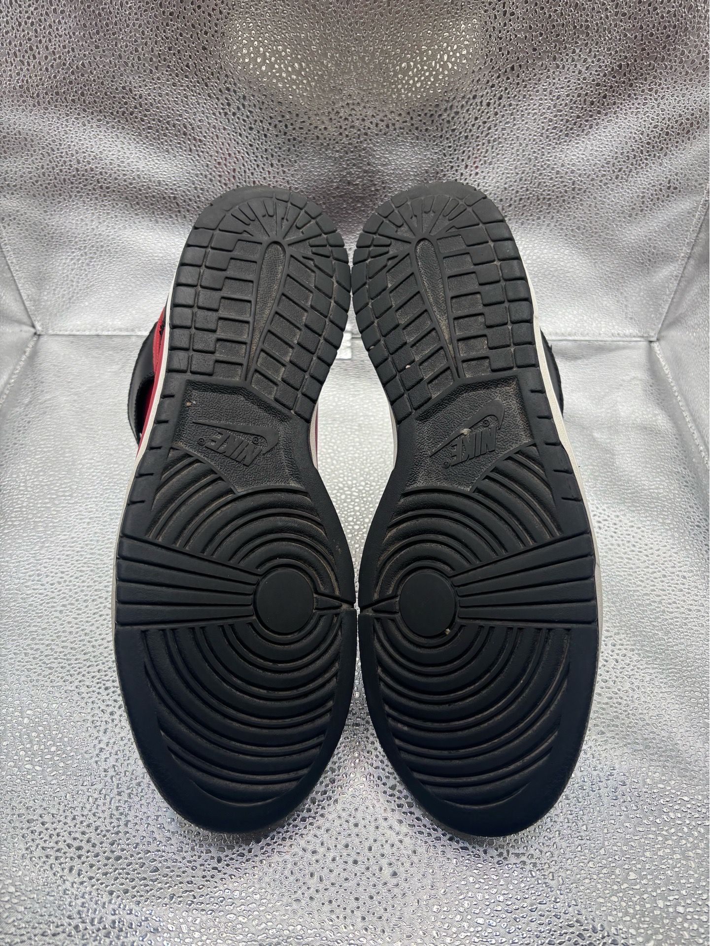 Nike Dunk High Black Red Vintage - photo 3