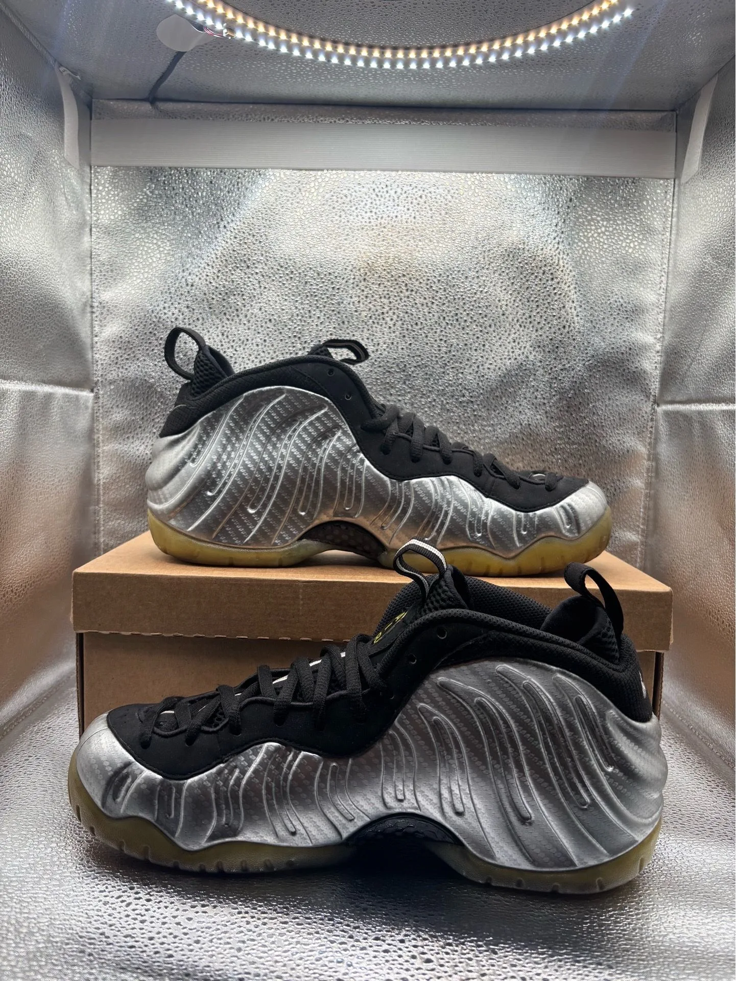 Nike Air Foamposite Pro Silver Surfer - photo 5