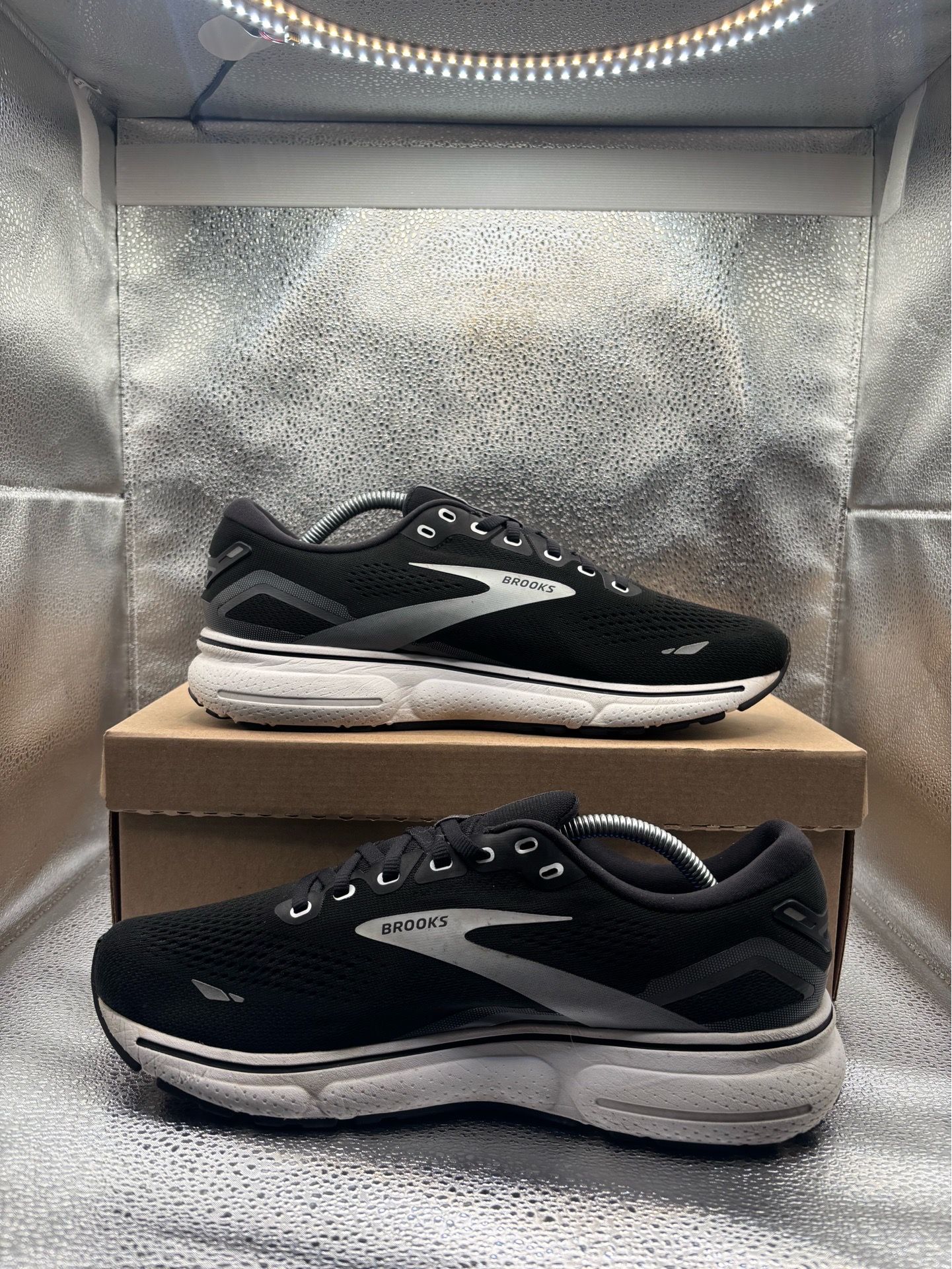 Brooks Ghost 15 Black White Running Shoes - photo 5