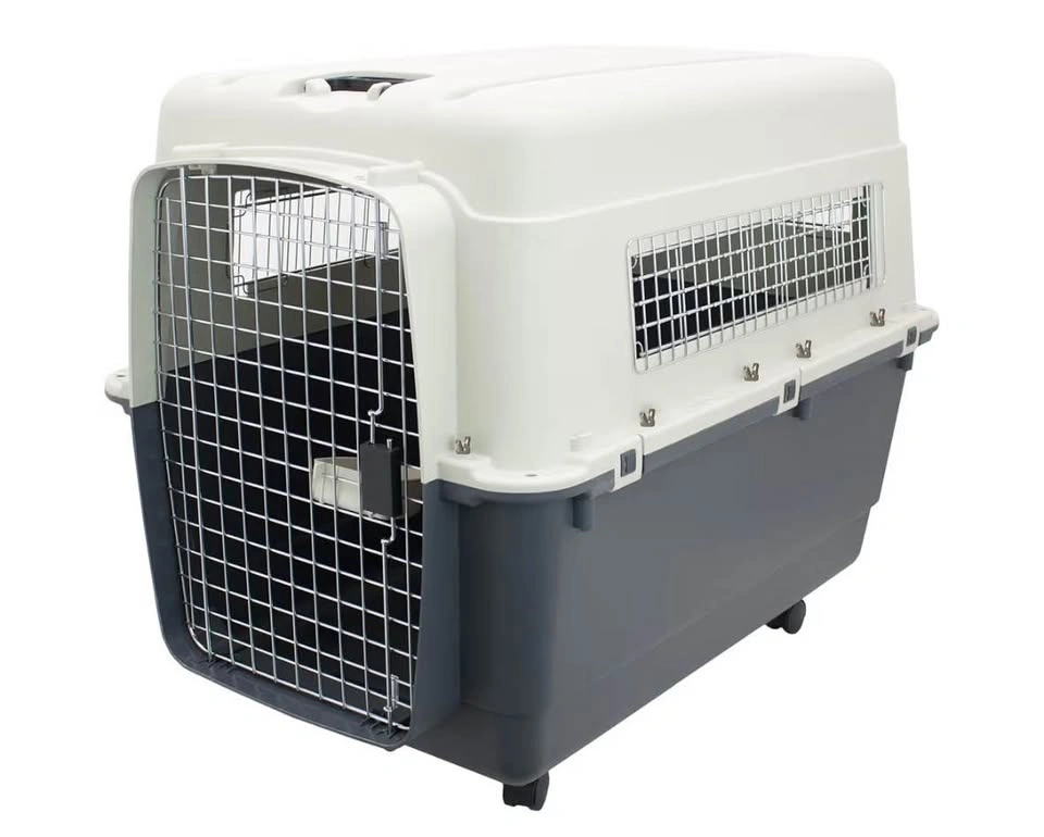 XXL Dog Plastic Kennel Travel Pet Carrier - photo 2