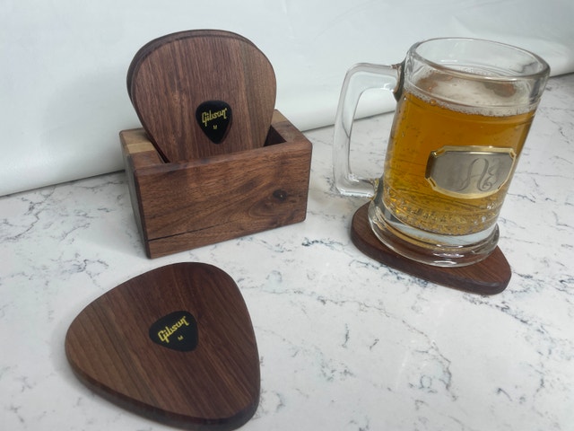 Guitar Pick Wooden Coasters (Set of 4) - photo 4