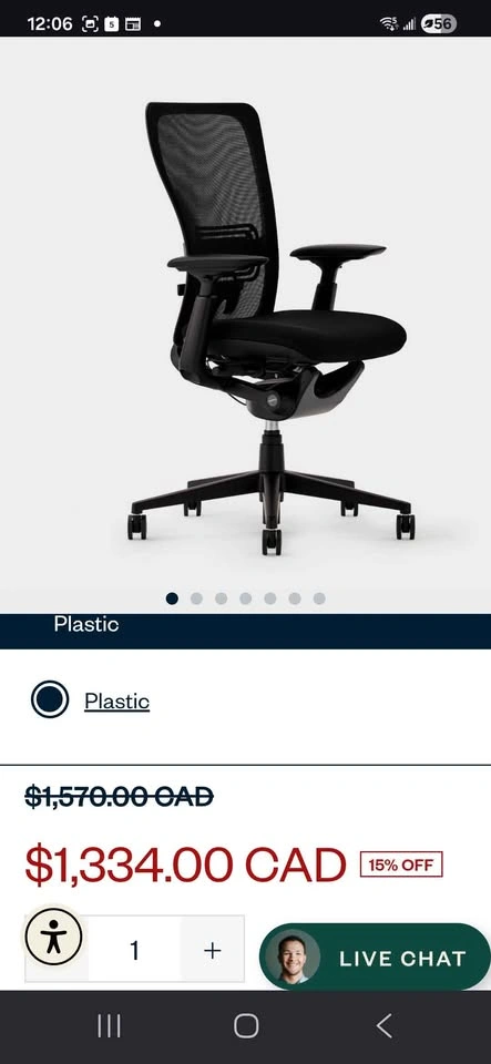 Haworth Ergonomic Office Chair w Lumbar Support - photo 4