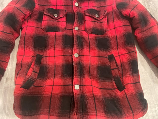 Boys Buffalo Plaid Sherpa Lined Jacket - photo 2