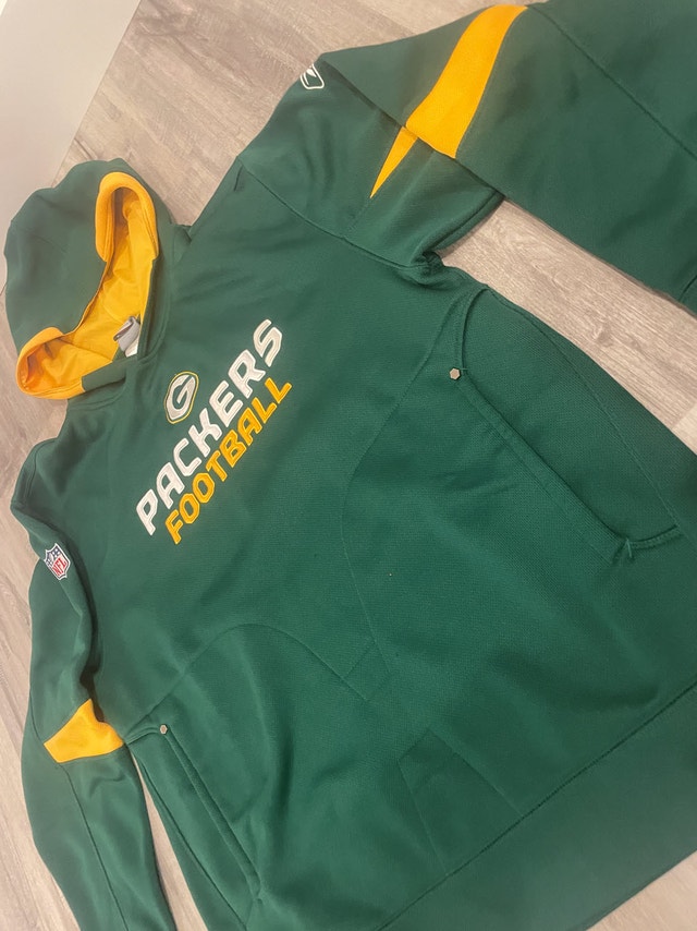 Men's Green Bay Packers NFL Reebok Hoodie Pullover (Large) - photo 2